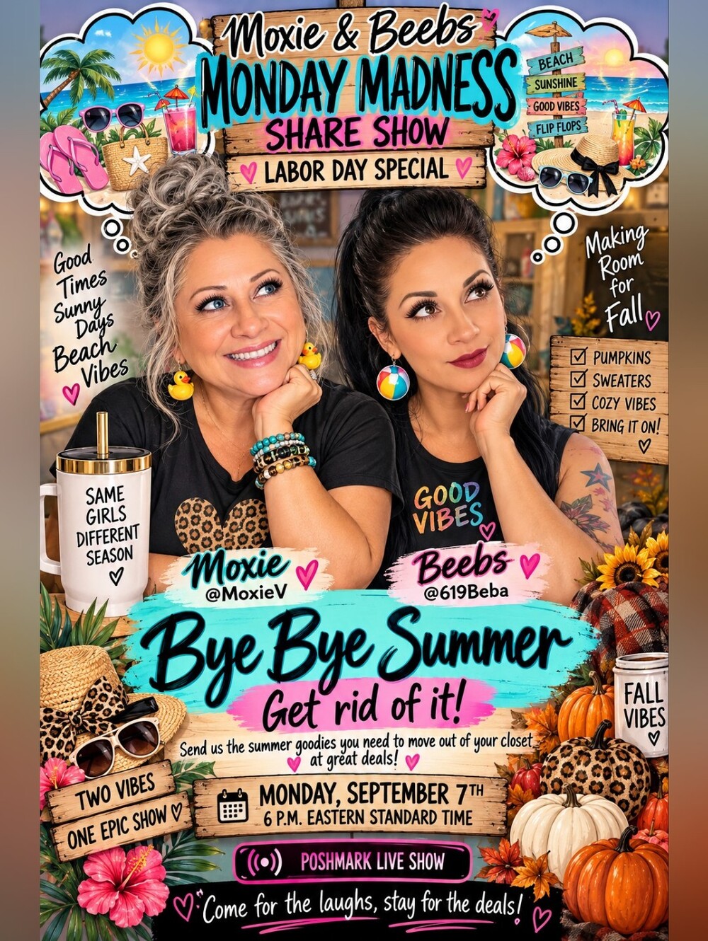 The Moxie & Beebs Show is LIVE!🖤🌛